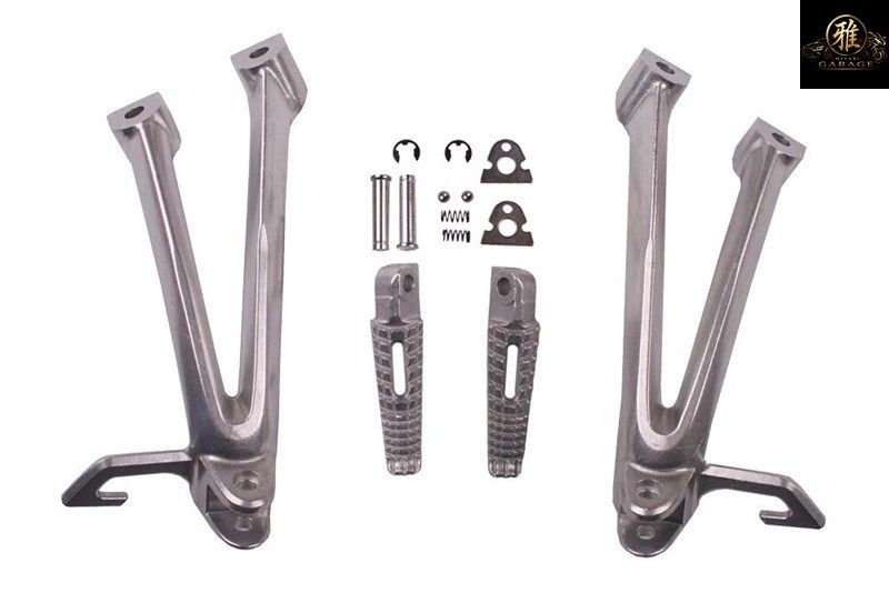 スズキ GSXR600 GSXR750 2006-2007 K6 K7 用オートバイ後部座席用フットレスト/フットペグセット