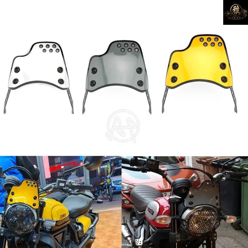 オートバイ用ウインドシールド、ウインドシールド保護フライスクリーン、DUCATI SCRAMBLER 2015 - 2021用