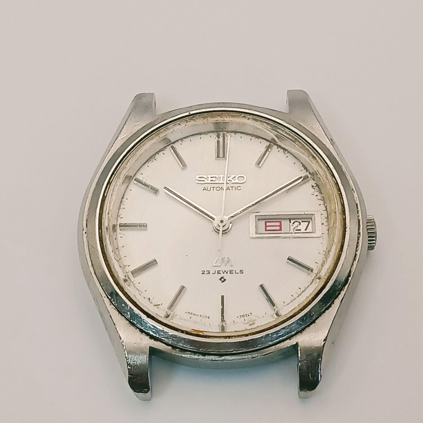 【稼働 良品】0601-1 SEIKO LORD MATIC LM セイコー ロードマチック 5606-7070 メンズ腕時計 自動巻き フェイスのみ デイデイト