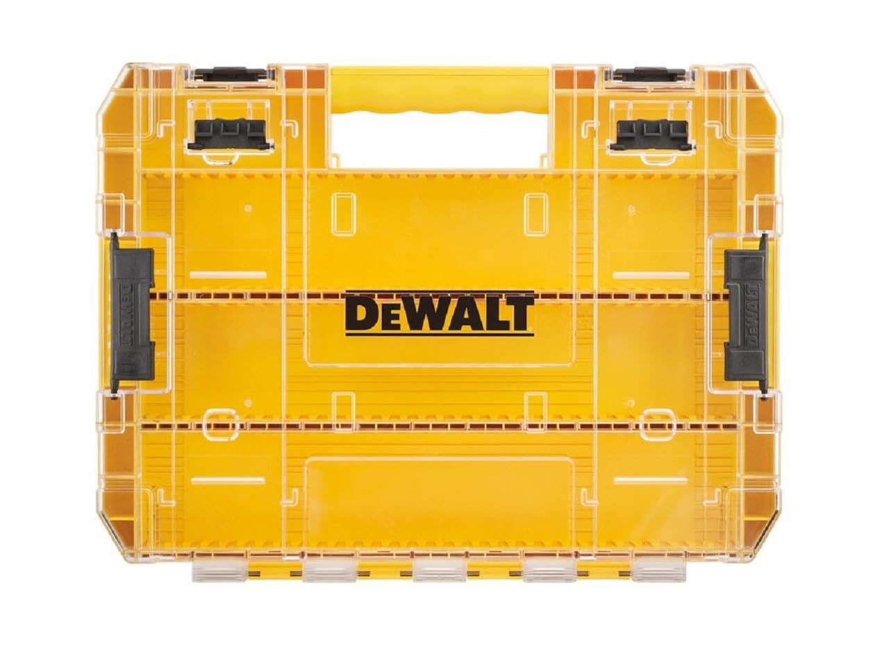 デウォルト(DEWALT) タフケース (大) オーガナイザー 工具箱 収納ケース ツールボックス 透明蓋 脱着トレー 積み重ね収納 ネジ ビット 小物入れts a5ba8615