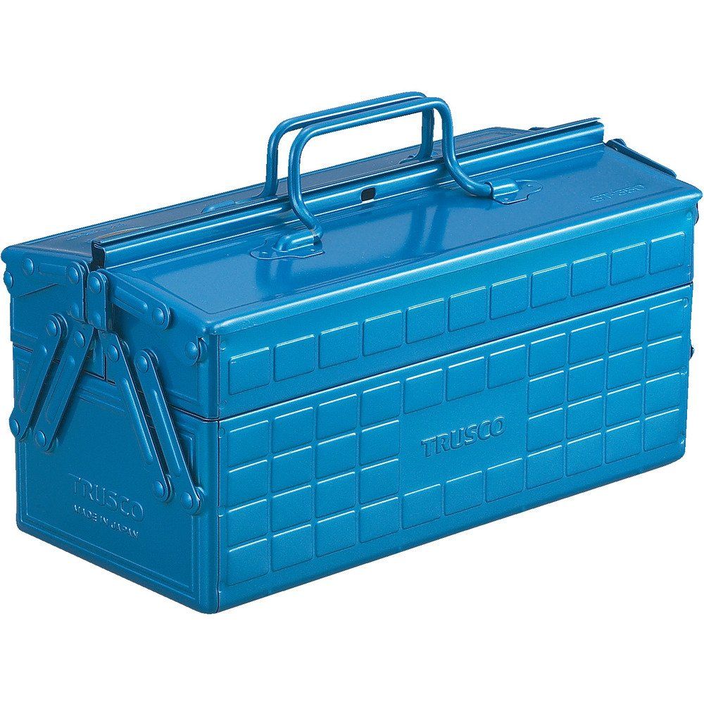 トラスコ中山(TRUSCO) 2段工具箱 ブルー 350×160×215mm ST-350-Bts 5fe62bc6