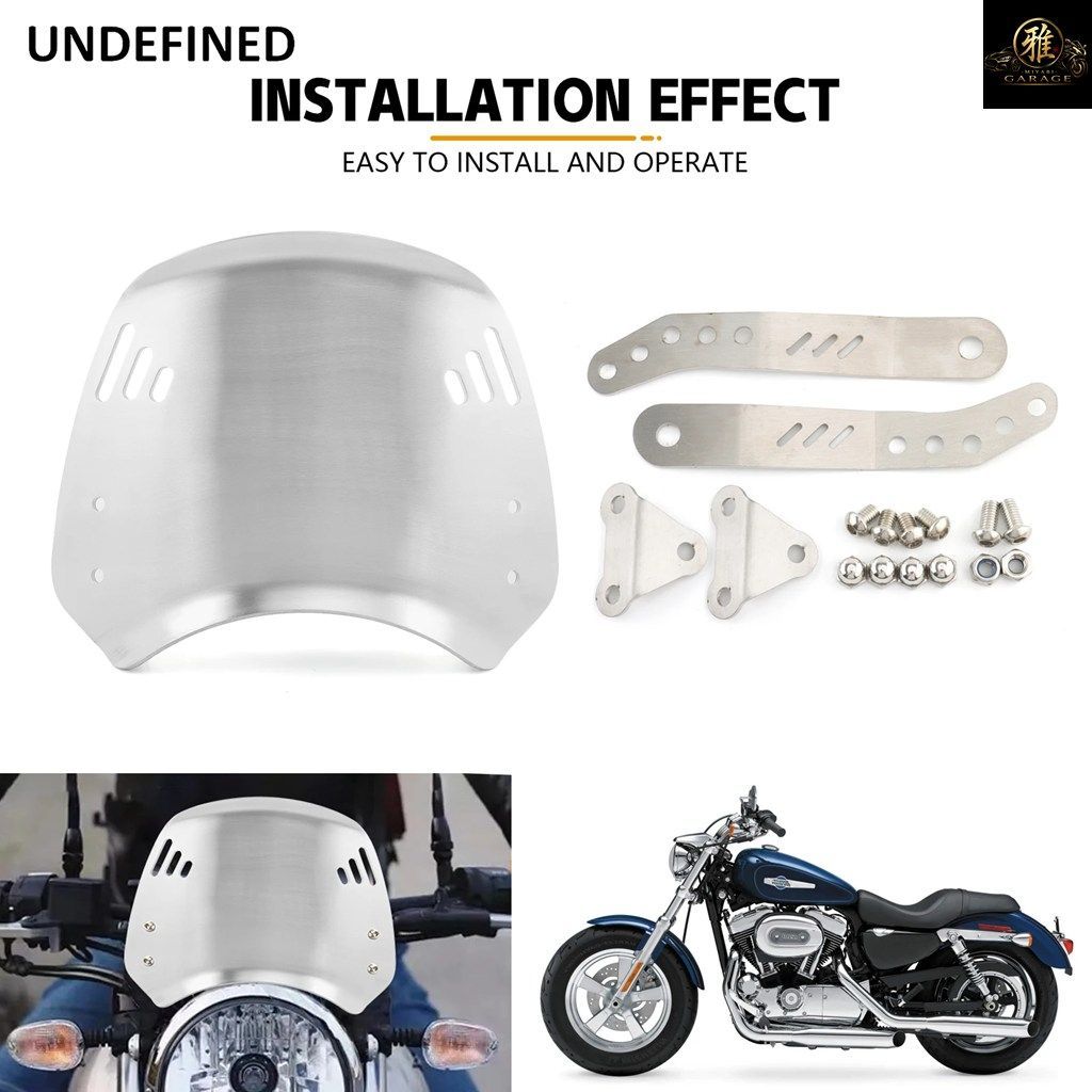 カワサキ Z650RS Z650 用モーターサイクルアクセサリー アルミ製レトロウインドスクリーン ウインドシールド ウインドスクリーン デフレク
