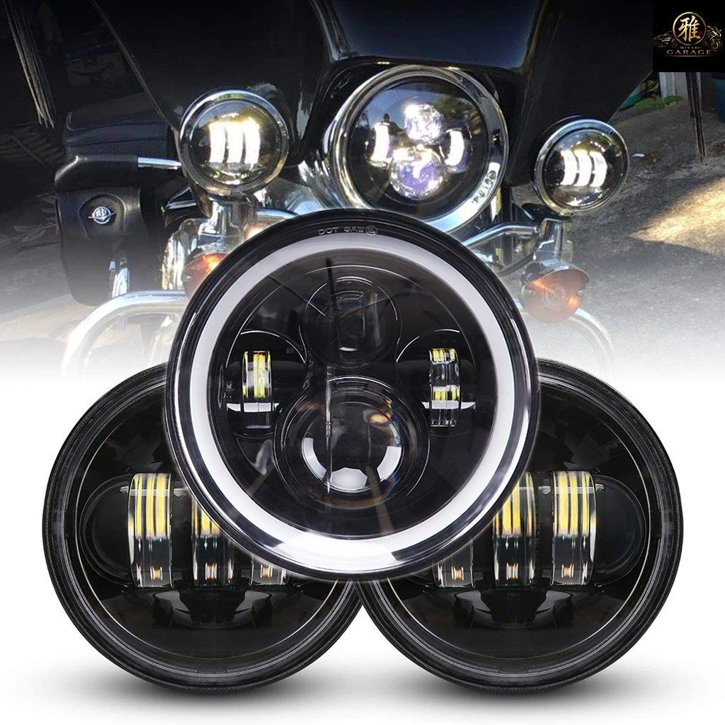 2個入り 4.5インチ オートバイ用LEDフォグライト DRL LEDフォグエンジェルアイ 30W 丸型 防水 4 1/2 補助パッシングランプ オートバイ用