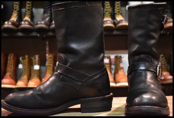PRADOoooさん専用 Chippewa チペワ 白タグ モックトゥ 11D 良品 白タグ】Chippewa チペワ 97863 エンジニア 黒 ブラック