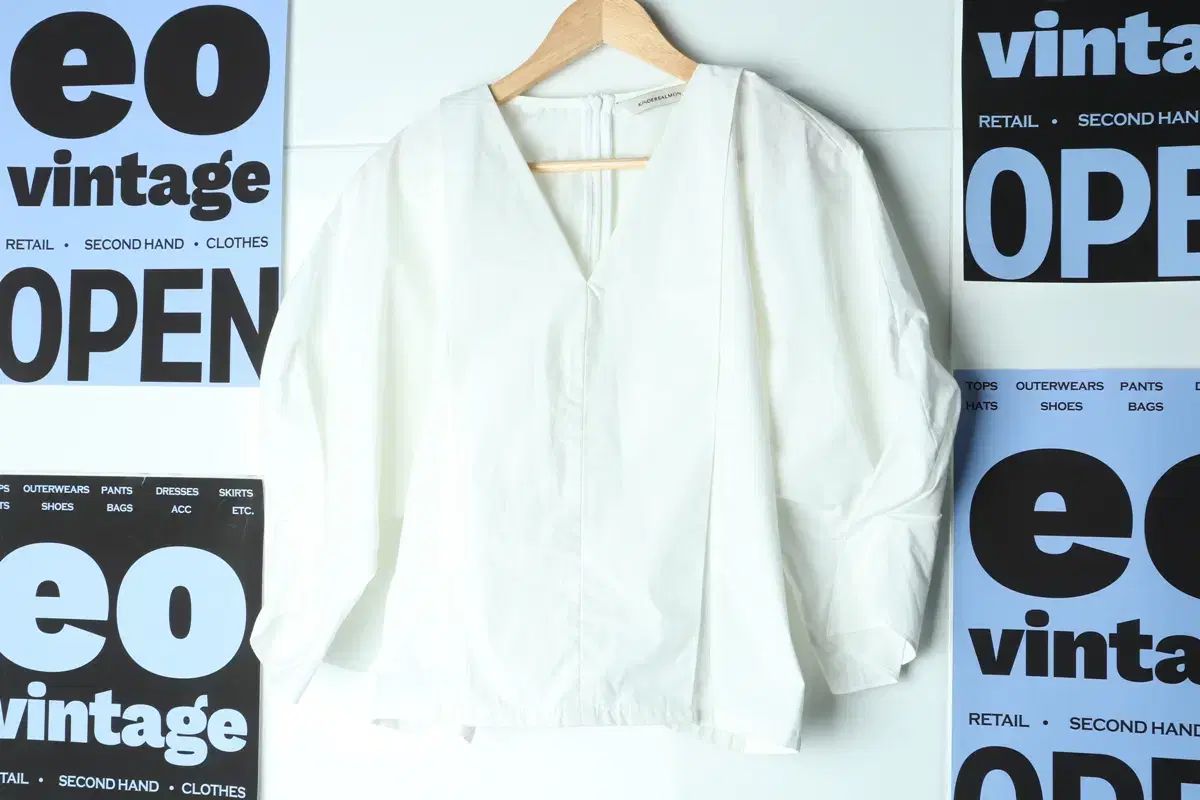 W(F) キンダーサルモン 半袖 Tシャツ ブラウス シャツ 白 レア 実物 