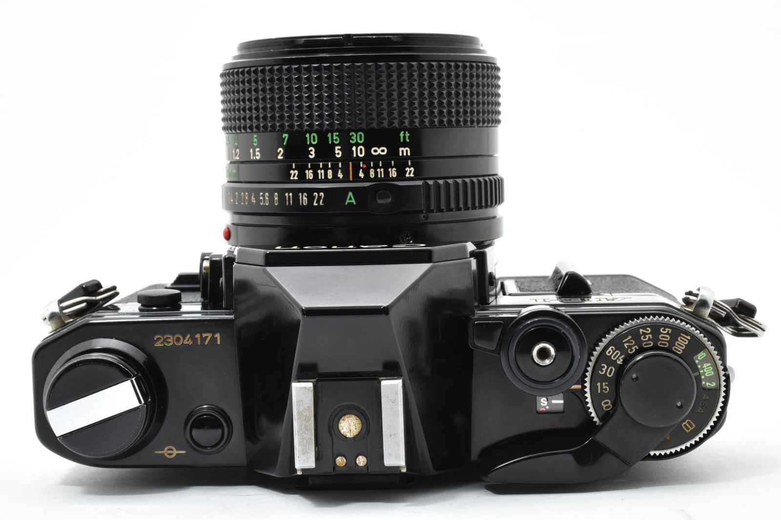 7347 【並品】 Canon Ae-1 Black Slr Film Camera New Fd 50mm F1.4