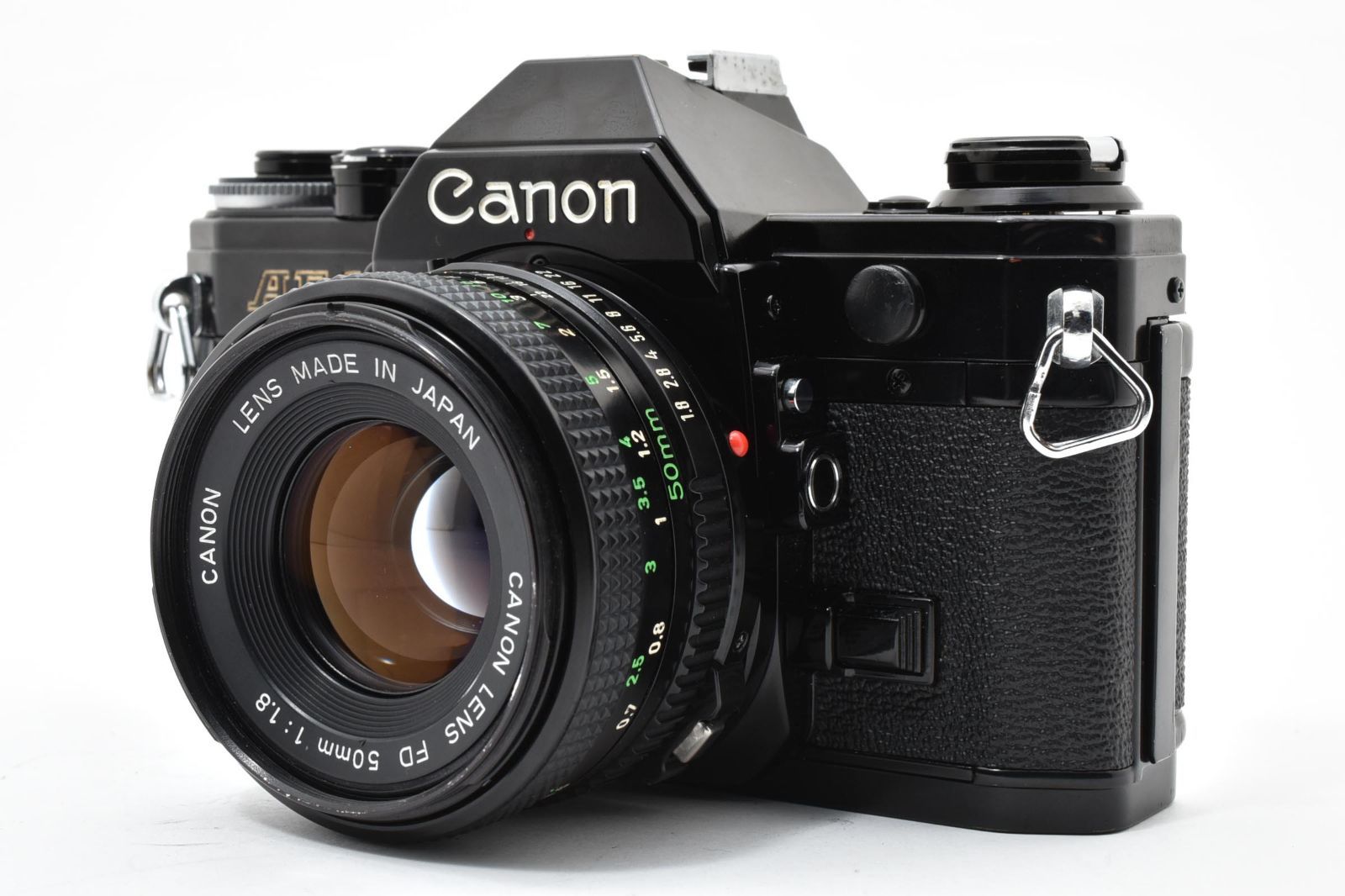 ⭐️美品⭐️モルト交換済⭐️Canon AE-1 PROGRAM ＋50mm F1.8 7302 【良品】 Canon Ae-1 Black Slr Film Camera New Fd 50mm F1.8