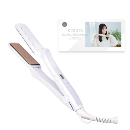 【公式EC限定 コラボガイドブック付き】KINUJO ストレート ヘアアイロン 絹女 キヌージョ シルクプレート? LM225 ヘアケア スタイリング デジタル温度表記 オートオフ 高速温度上昇 お手入れ簡単 母の日t 3f5246b5