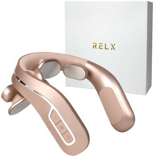 RELX 【整体院長監修】ネックウォーマー PLUS【日本企業企画】EMS 温熱 ネックケア 首 肩 リラクゼーション器 コードレス プレゼント 男女併用t 905bc083