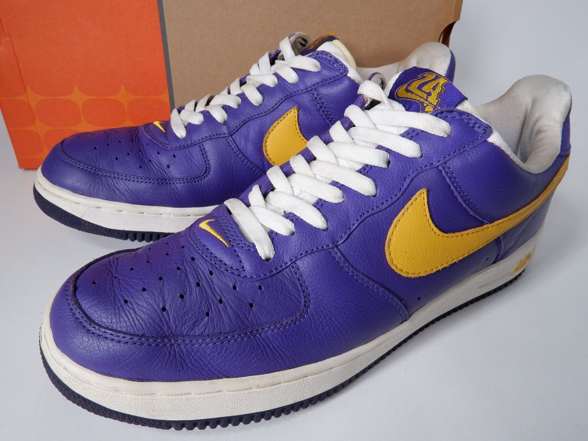 NIKEナイキ 2001年製 AIR FORCE 1 LOW LA DEEP PURPLE/GOLDエアフォース1
