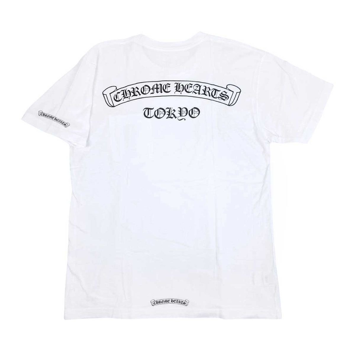 クロムハーツ 東京限定 バック スクロールラベル Tシャツ メンズ ホワイト CHROME HEARTS【中古】 【アパレル・小物】