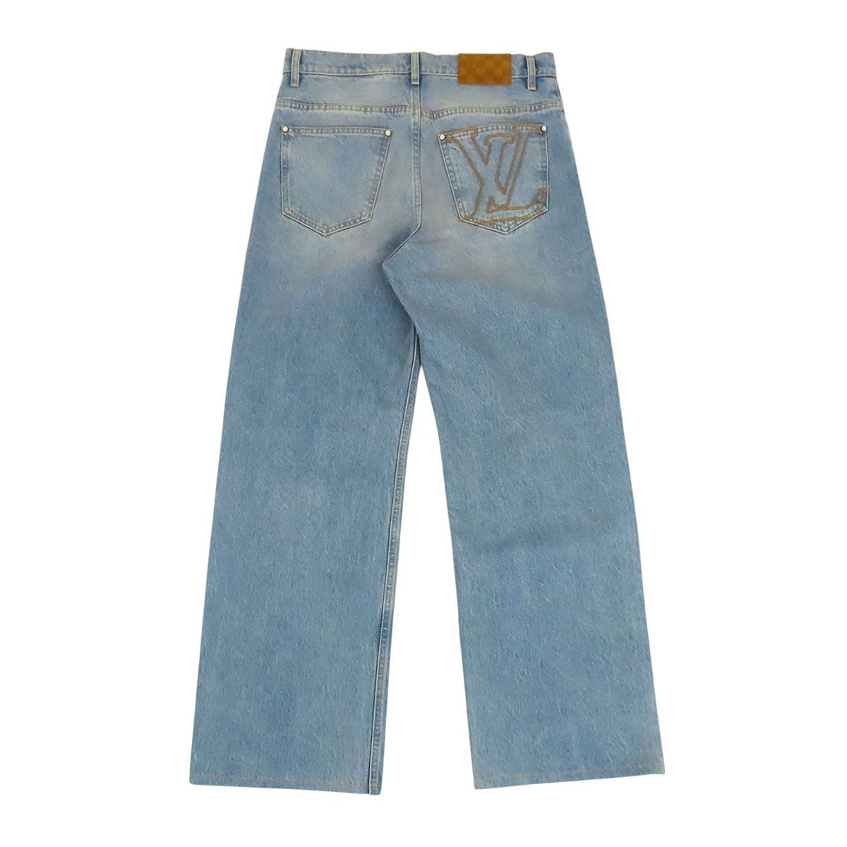 ルイヴィトン スケートフィット デニムパンツ 1AGIXR メンズ ブルー LOUIS VUITTON【中古】 【アパレル・小物】