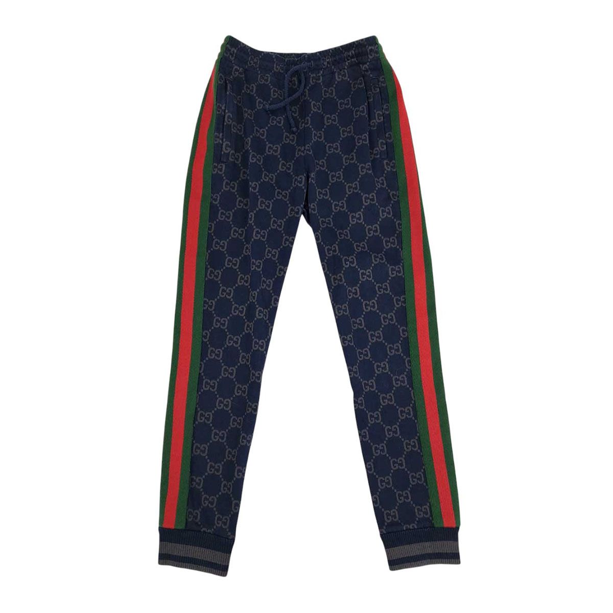 グッチ GG シェリーライン ジョガーパンツ 695976 メンズ ネイビー GUCCI【中古】 【アパレル・小物】 32,292円