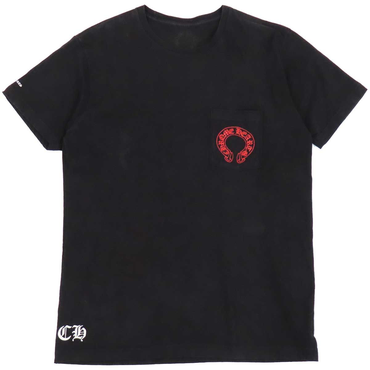 クロムハーツ ホースシュー セメタリークロス Tシャツ メンズ ブラック