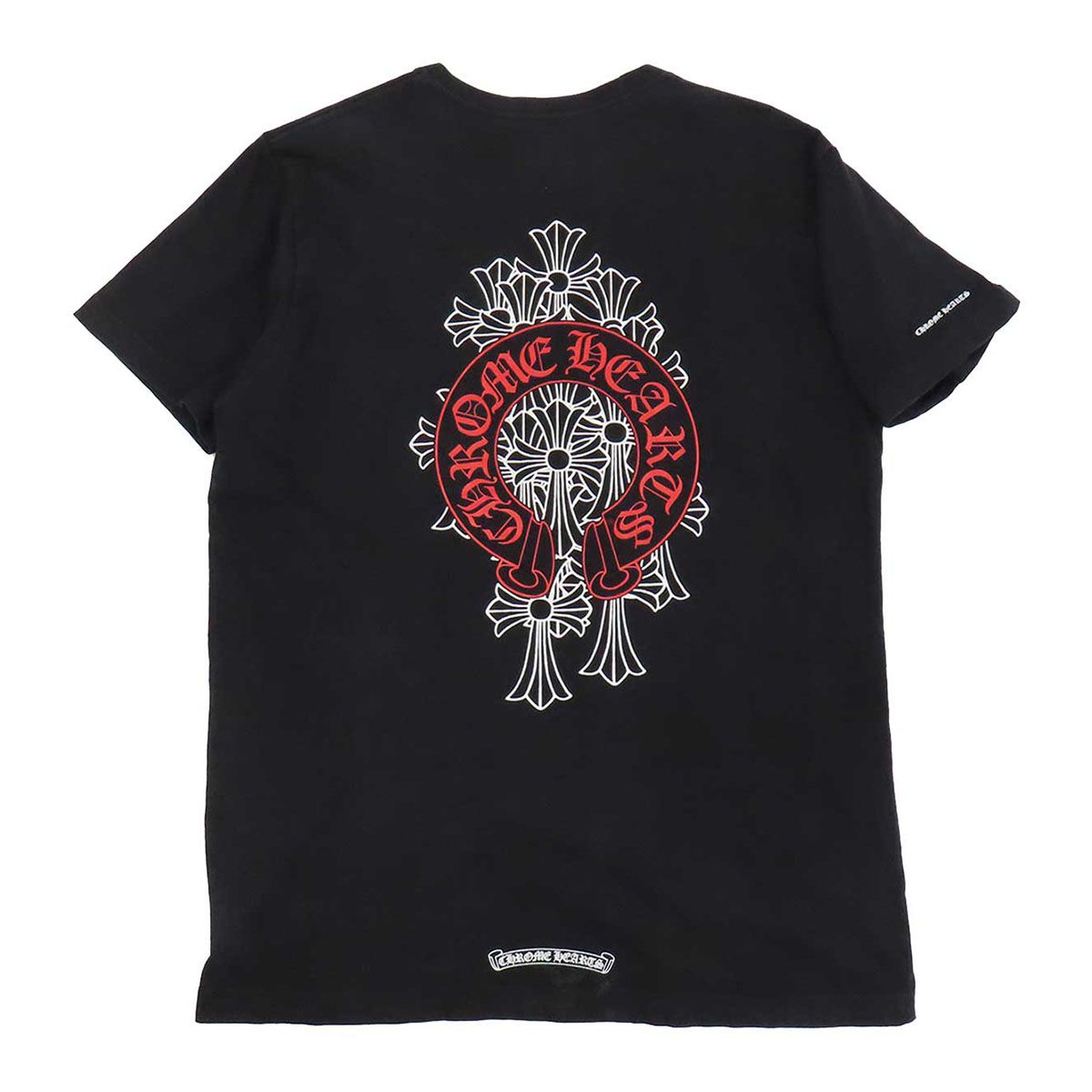 クロムハーツ ホースシュー セメタリークロス Tシャツ メンズ ブラック