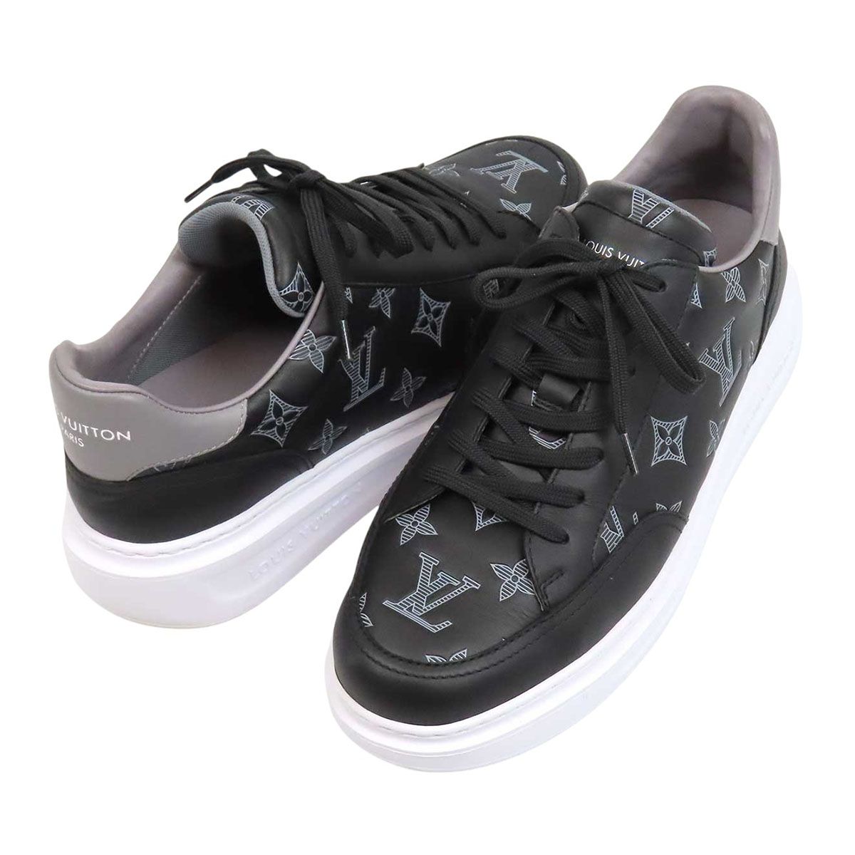 ルイヴィトン モノグラム ビバリーヒルズ スニーカー メンズ ブラック LOUIS VUITTON【中古】 【アパレル・小物】