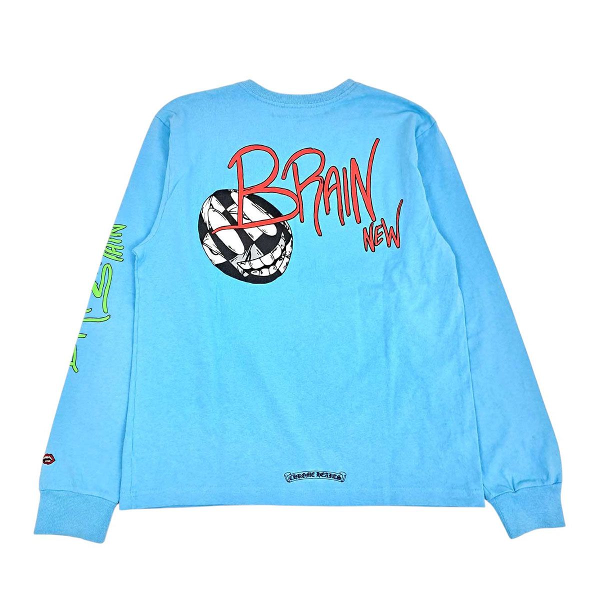 クロムハーツ マッティボーイ BRAIN NEW ロングスリーブ Tシャツ メンズ ライトブルー CHROME HEARTS【中古】 【アパレル・小物】