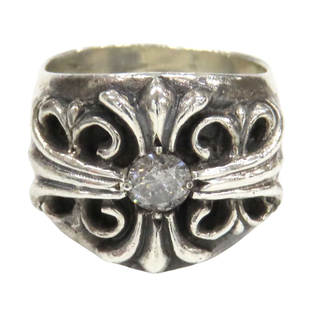 クロムハーツ キーパー ダイヤ リング 20号 Sterling 1Pダイヤ ユニセックス CHROME HEARTS【中古】 【アパレル・小物】