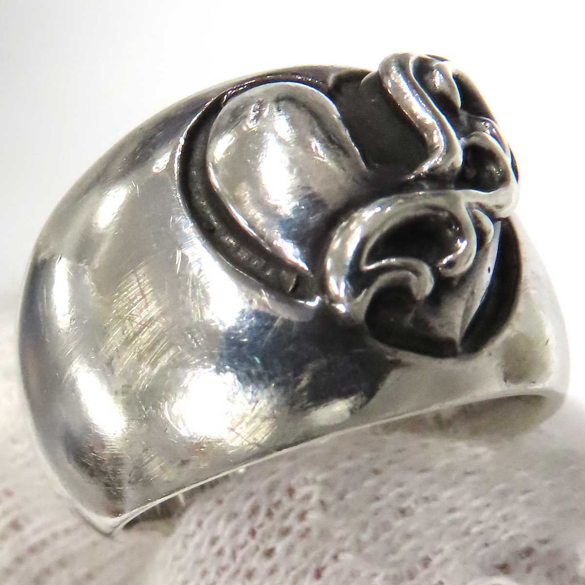 クロムハーツ ハート イン バンド リング 6.5号 Sterling ユニセックス 