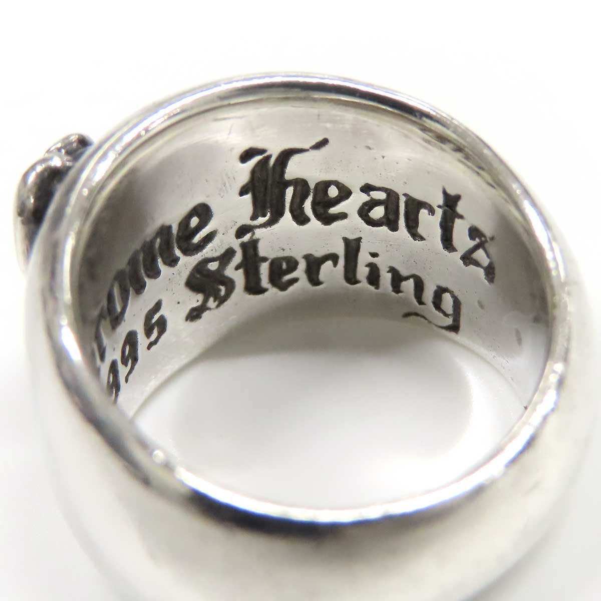 クロムハーツ ハート イン バンド リング 6.5号 Sterling ユニセックス 