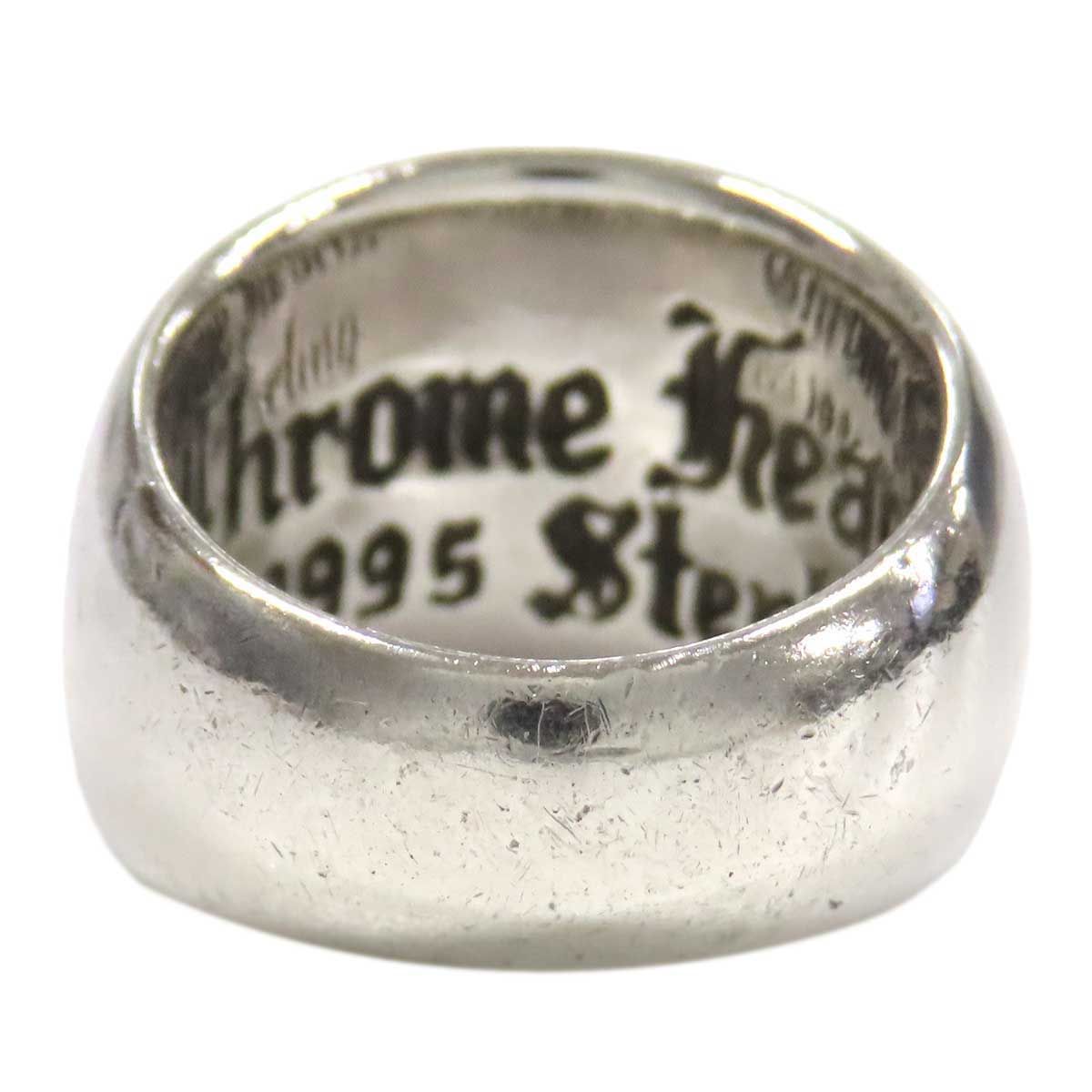 クロムハーツ ハート イン バンド リング 6.5号 Sterling ユニセックス 