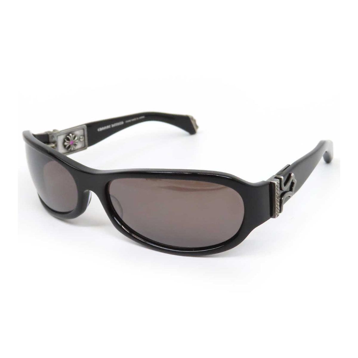 クロムハーツ THUNDER HEAD フレアテンプル ダイヤモンド サングラス 60Pダイヤモンド ユニセックス ブラック CHROME HEARTS【中古】 【アパレル・小物】 82,324円