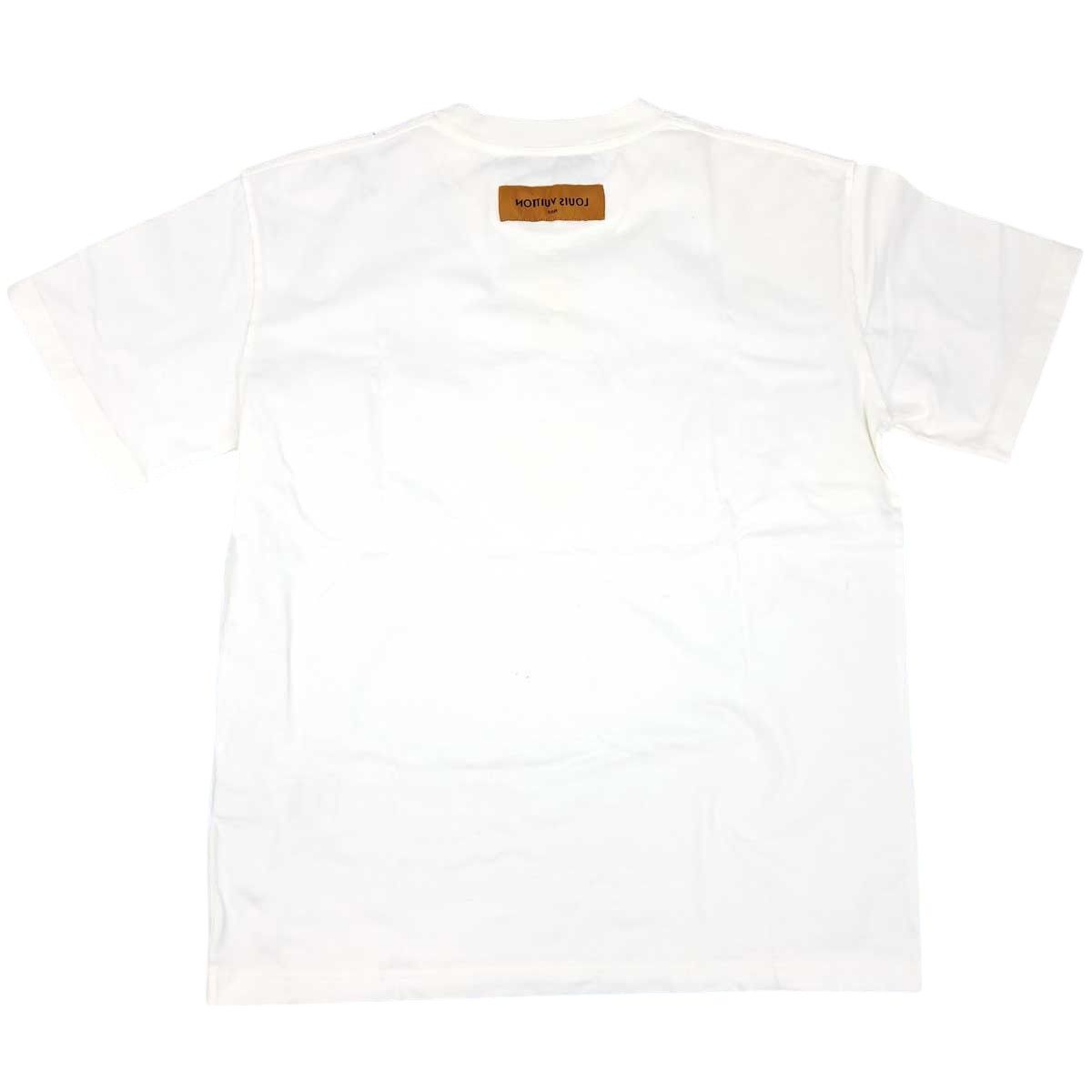 ルイヴィトン エンボス LV Tシャツ RM241Q DT3 HNY55W メンズ ホワイト