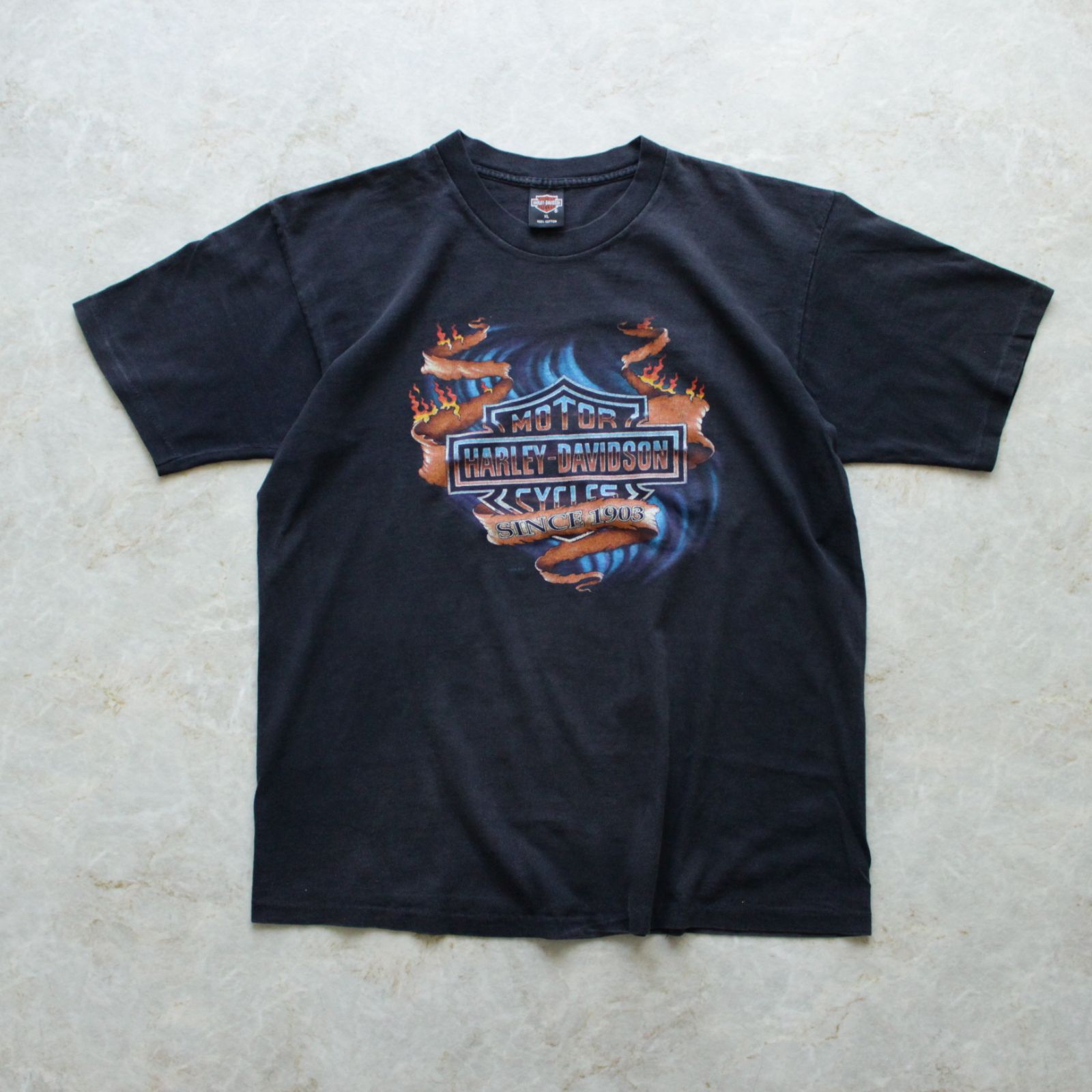 00s Harley-Davidson Tシャツ 両面プリント ブラック XL