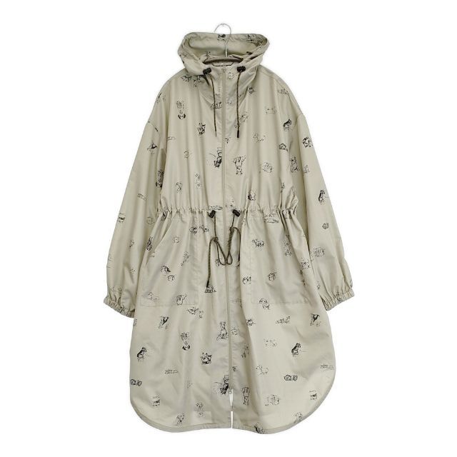 R&D.M.Co- SKETCH BOOK HOODIE COAT ポリエステル コート カーキ レディース オールドマンズテーラー【中古】6-0518M∞