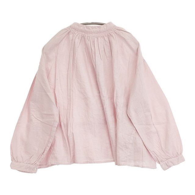 nest Robe/UpcycleLino 未使用 天然染め切替ギャザ ーブラウス 定価
