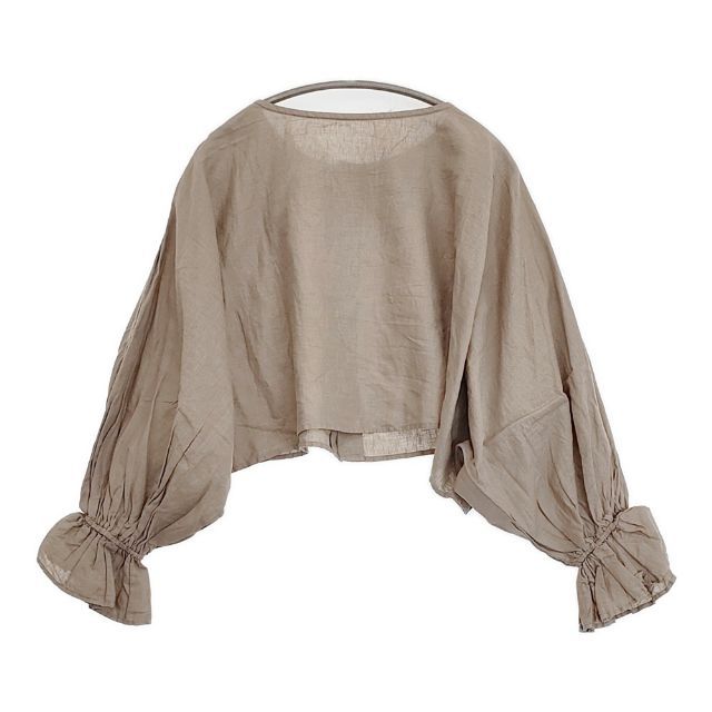 nest Robe/UpcycleLino キャンディスリーブ2wayボレロブラウス 01232
