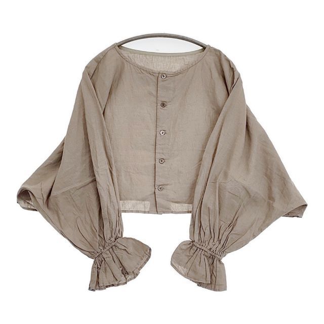 nest Robe/UpcycleLino キャンディスリーブ2wayボレロブラウス 01232