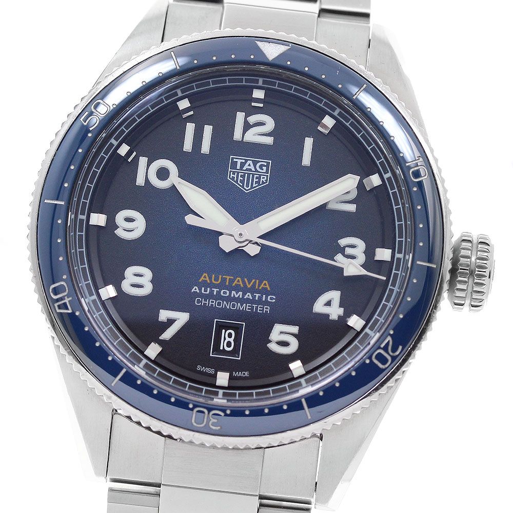 タグホイヤー TAG HEUER WBE5116 オータヴィア デイト 自動巻き メンズ 箱・保証書付き_958127