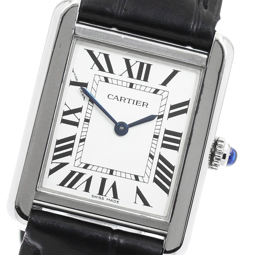 カルティエ CARTIER WSTA0030 タンクソロSM クォーツ レディース 保証書付き_960873