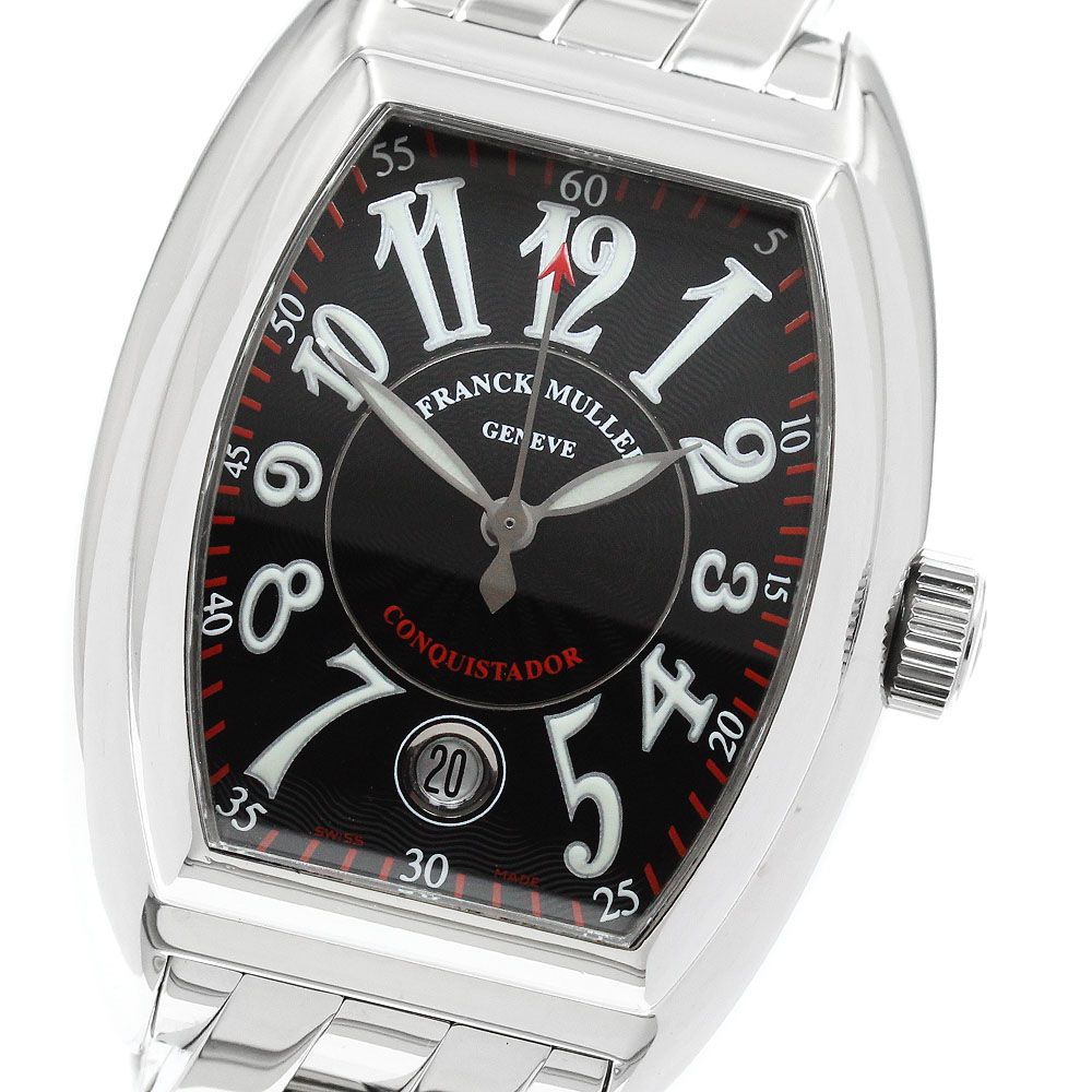 フランクミュラー FRANCK MULLER 8005SC コンキスタドール デイト 自動巻き メンズ 良品 箱・保証書付き_962218