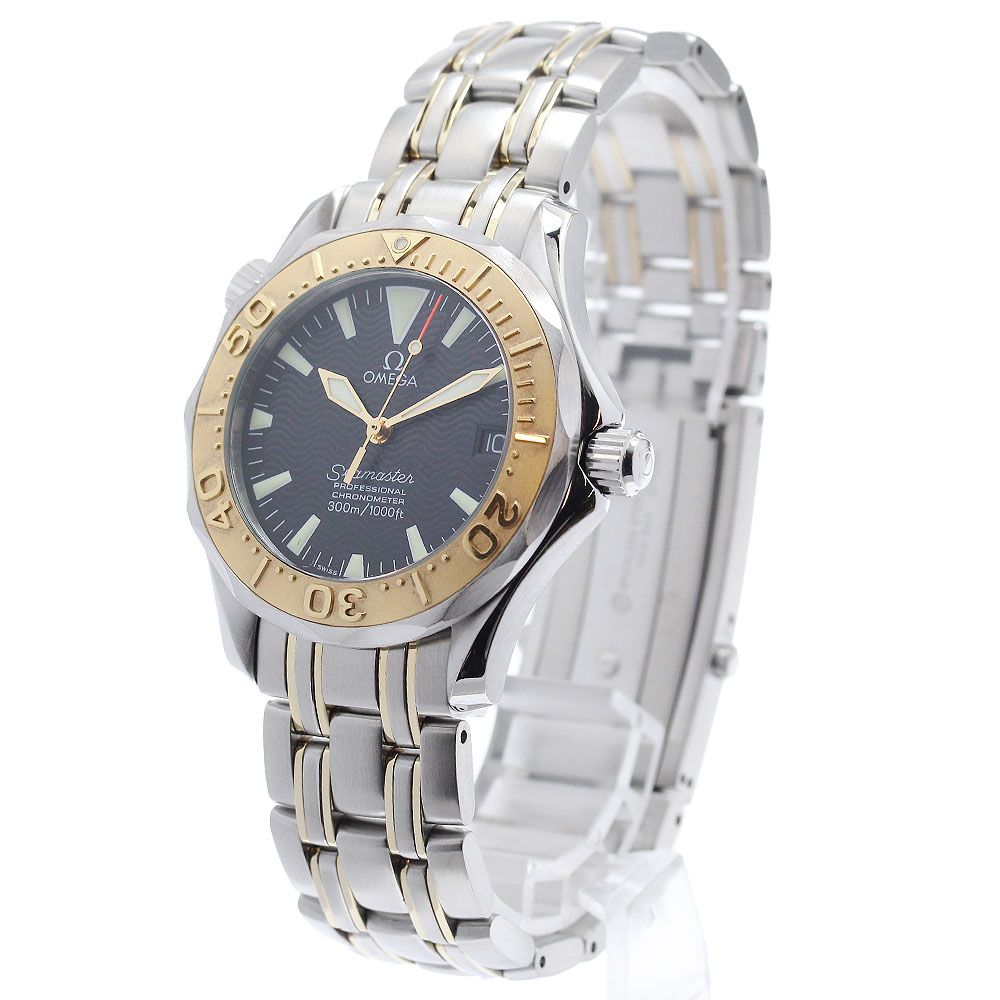 オメガ OMEGA 2453.50 シーマスター300 プロフェッショナル デイト YGベゼル 自動巻き ボーイズ 良品 _939800 オメガ OMEGA 2453.50 シーマスター300 プロフェッショナル デイト YG