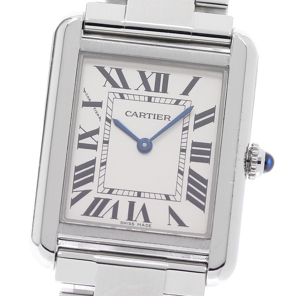 カルティエ CARTIER W5200013 タンクソロ SM クォーツ レディース 保証書付き_958637