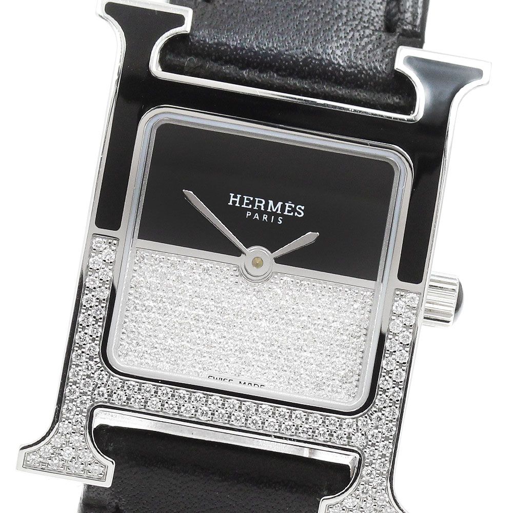 エルメス HERMES HH1.233 Hウォッチ ドゥブルジュー クォーツ レディース 箱・保証書付き_962800