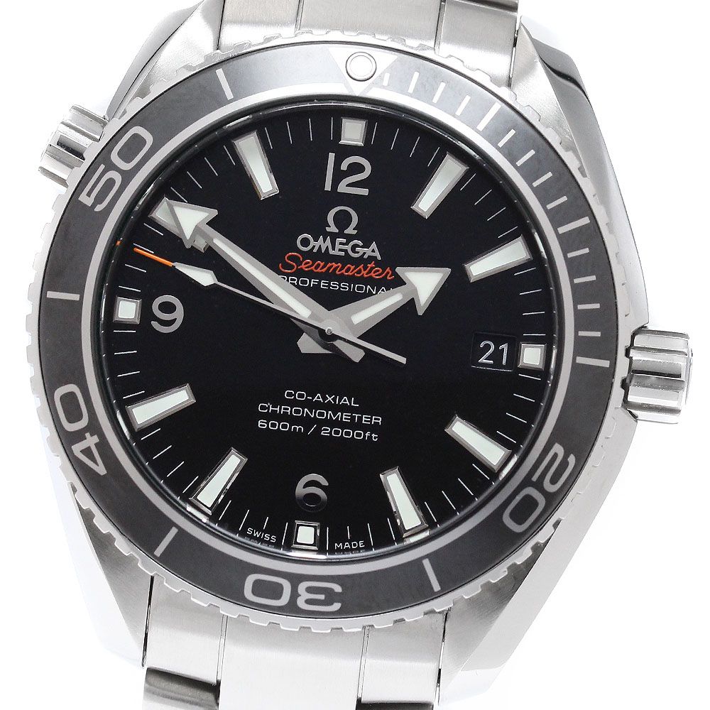 オメガ OMEGA 232.30.42.21.01.001 シーマスター プラネットオーシャン デイト 自動巻き メンズ 良品 保証書付き_962389