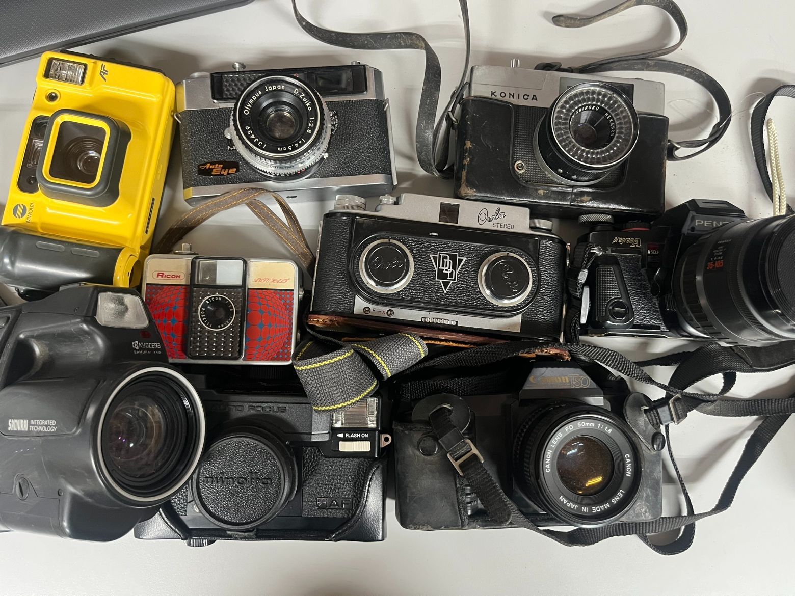 ジャンク】カメラ12点まとめ＋おまけ付き フィルムカメラ デジカメ