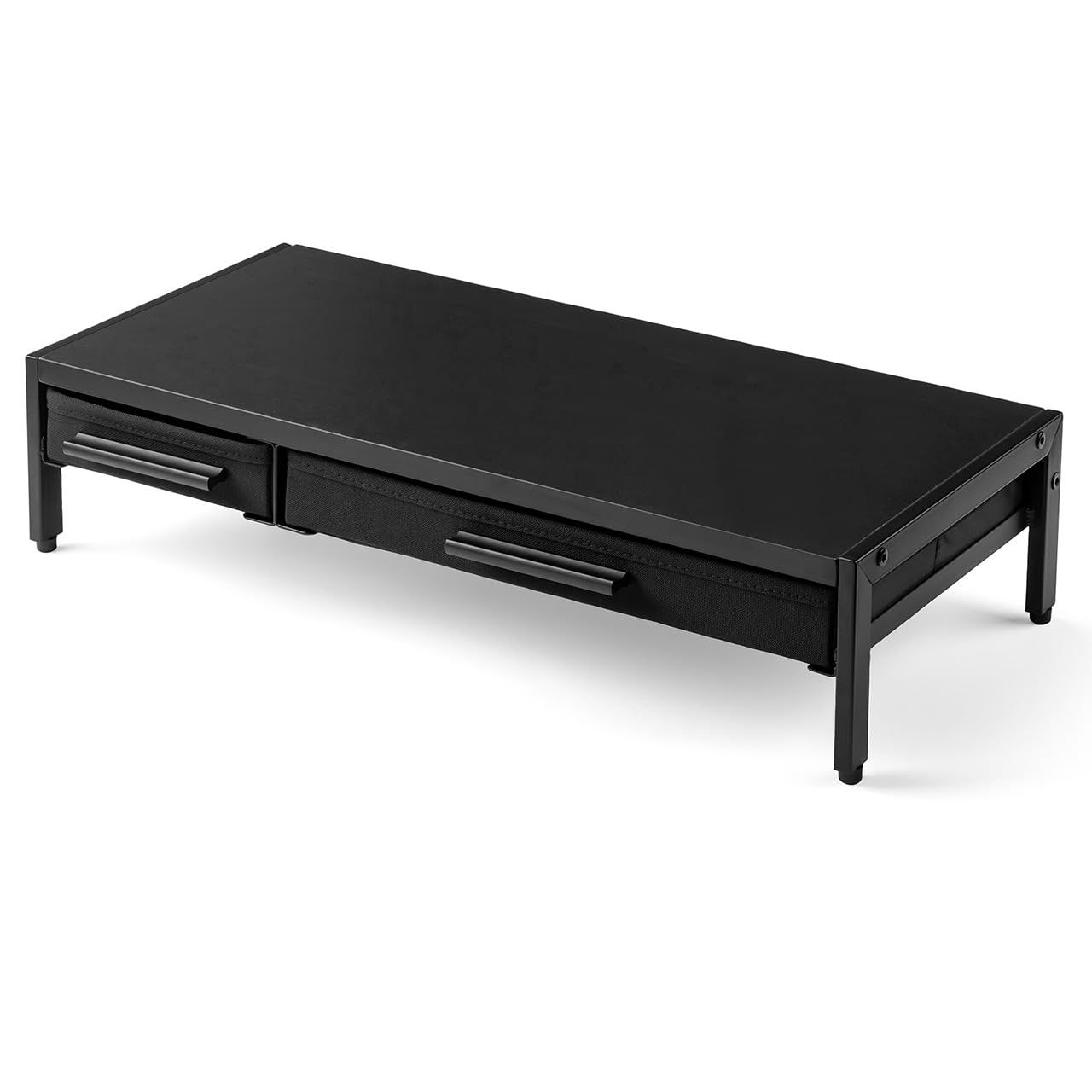 サンワダイレクト モニター台 引き出し A4収納 幅54×奥行25×高さ12.5cm 木製 ブラック 100-MR166BKas cb73725f