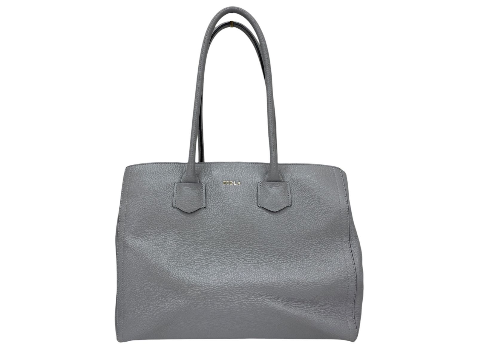 FURLA (フルラ) ALBA アルバ レザー トートバッグ トルコ製 グレー レディース/025