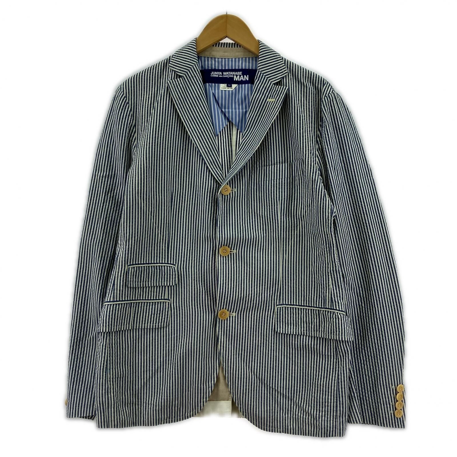 JUNYA WATANABE COMME des GARCONS ｼﾞｬｹｯﾄ 14SS ｼｱｻｯｶｰｼﾞｬｹｯﾄ M - メルカリ