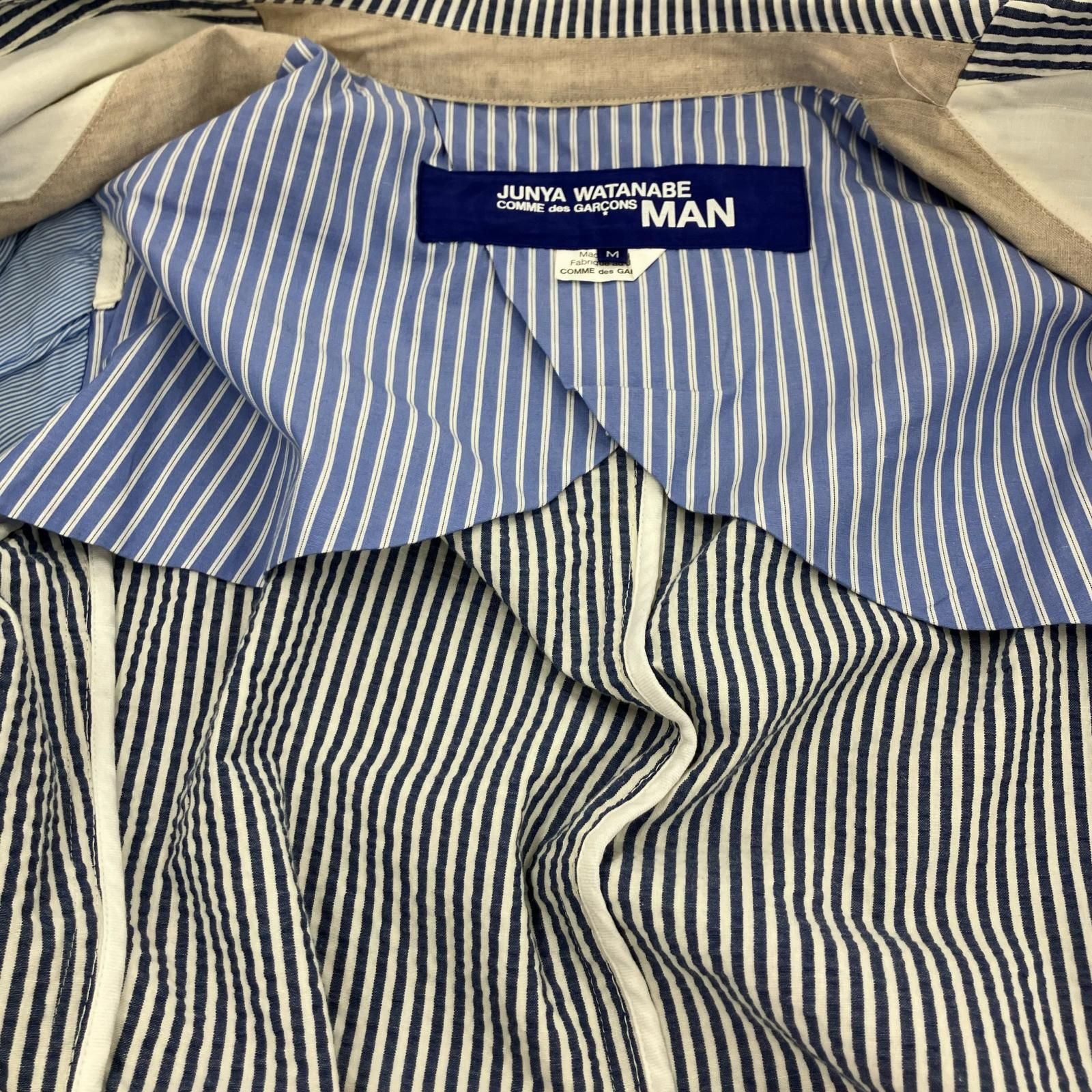 JUNYA WATANABE COMME des GARCONS ｼﾞｬｹｯﾄ 14SS ｼｱｻｯｶｰｼﾞｬｹｯﾄ M - メルカリ