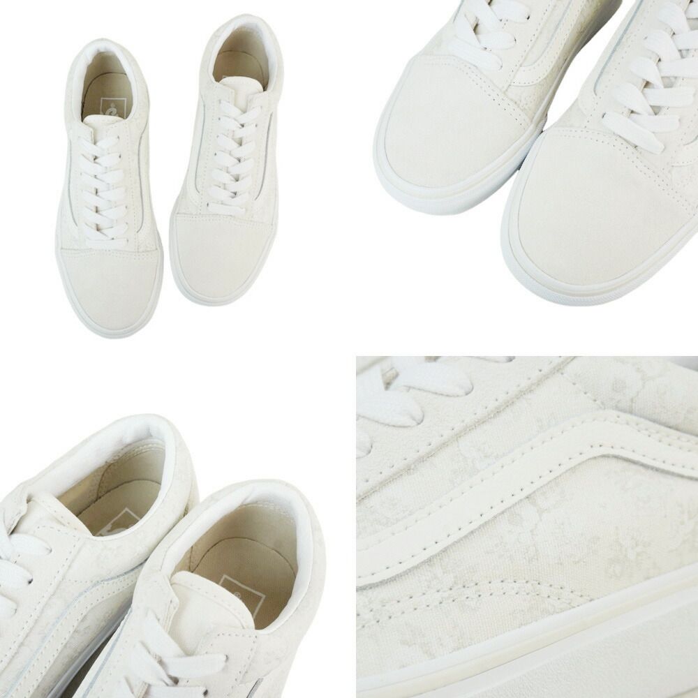 VANS バンズ ヴァンズオールドスクール プラットフォーム【箱あり】OLD SKOOL PLATFORM(TONAL FLORAL) MARSHMALLOWマシュマロ 白 ホワイト 厚底 レディース スニーカー 靴 ローカット sk8 スケシュー