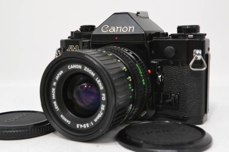 ■【極美品】 キヤノン Canon A-1 FD 35-70mm F3.5-4.5 フィルム一眼レフカメラ　動作確認済み