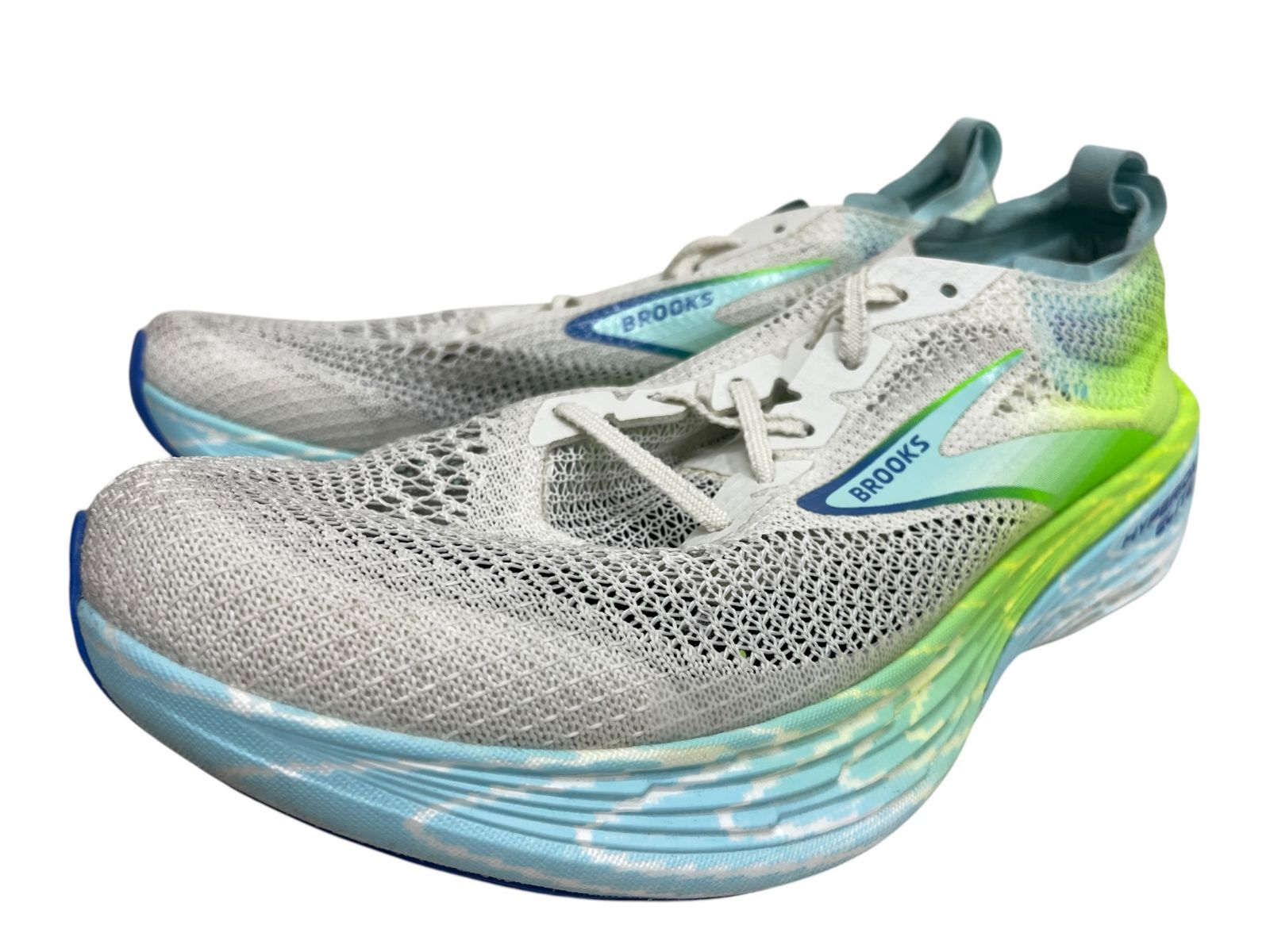 BROOKS (ブルックス) Hyperion Elite 4 PB ハイペリオン エリート ランニングシューズ スニーカー 1000531D134 29cm US11 ホワイト×グリーン×ブルー メンズ/025