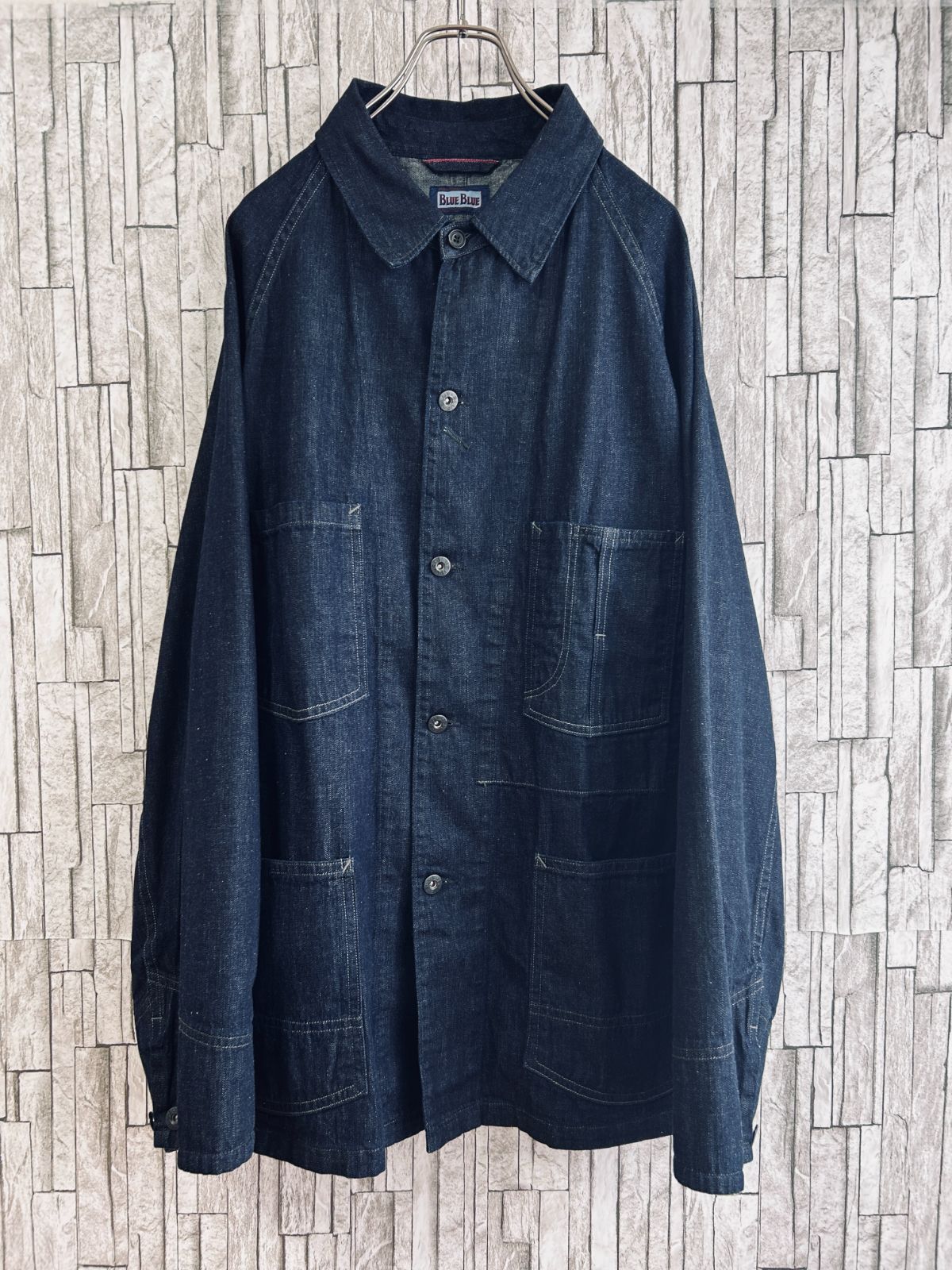 BLUE BLUE ブルーブルー カバーオール デニム サイズ4（XL）