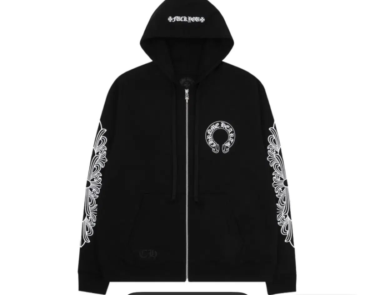CHROME HEARTS クロムハーツ フードジップアップ ブラック