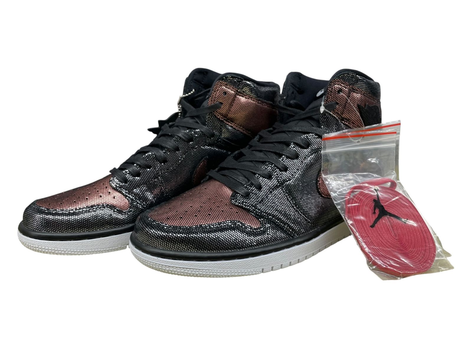 NIKE (ナイキ) AIR JORDAN 1 HIGH OG FEARLESS エアジョーダン フィアレス メタリック ハイカットスニーカー CU6690-006 27cm US10 メタリックブラック×メタリックレッド メンズ/025